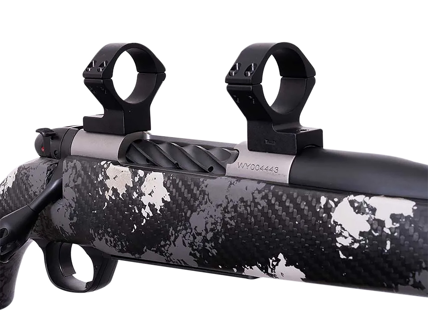 Weatherby TRBVLAS1 Scope Mount/Ring Combo Matte Black Alloy 1″ Tube, Weatherby Mark V Medium Rings Standard 6-Lug Action