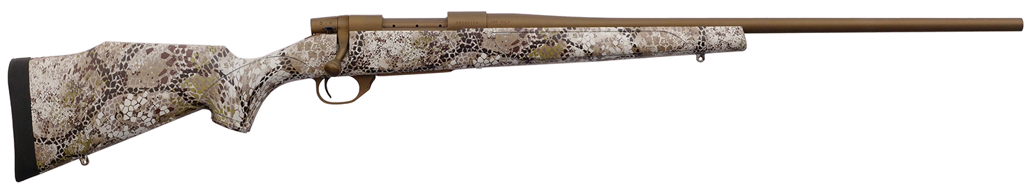 Weatherby VAP256RR4T Vanguard Badlands 25-06 Rem 5+1 24″ Burnt Bronze Cerakote #2 Threaded Barrel, Drilled & Tapped Steel Receiver, Badlands Approach Camo Monte Carlo w/Raised Comb Synthetic Stock