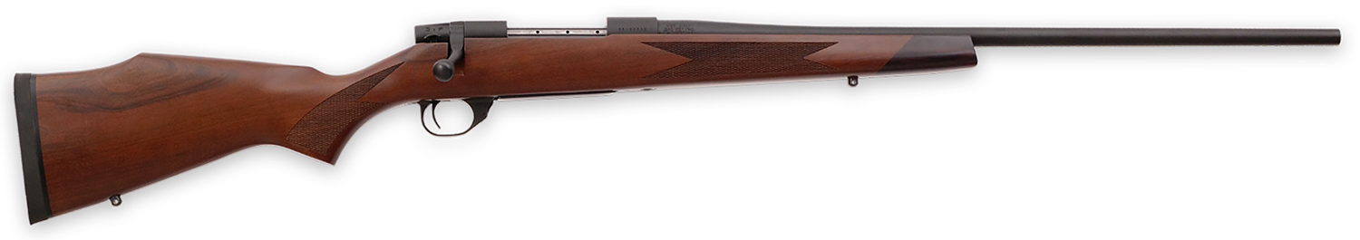 Weatherby VDT300NR4T Vanguard Sporter Full Size 300 Win Mag 3+1 24″ Bead Blasted Blued #2 Threaded Barrel, Matte Blued Drilled & Tapped Steel Receiver, Grade A Turkish Walnut Monte Carlo Stock