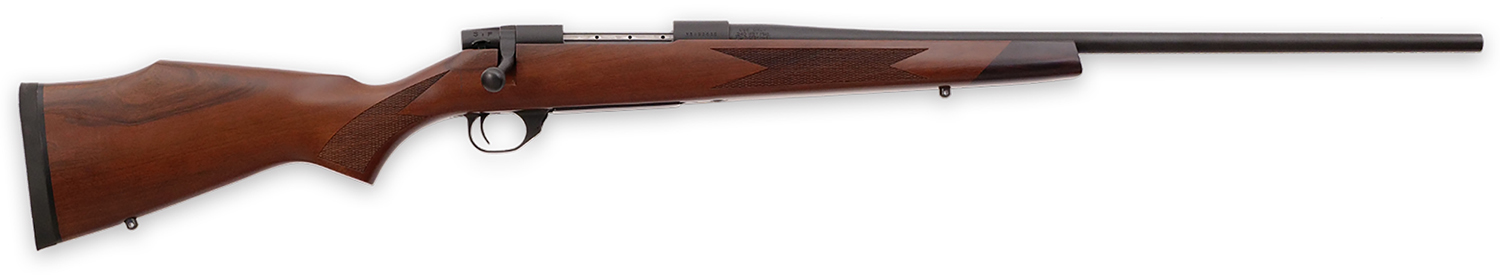 Weatherby VDT7MMRR4T Vanguard Sporter Full Size 7mm Rem Mag 3+1 24″ Bead Blasted Blued #2 Threaded Barrel, Matte Blued Drilled & Tapped Steel Receiver, Grade A Walnut Monte Carlo Stock