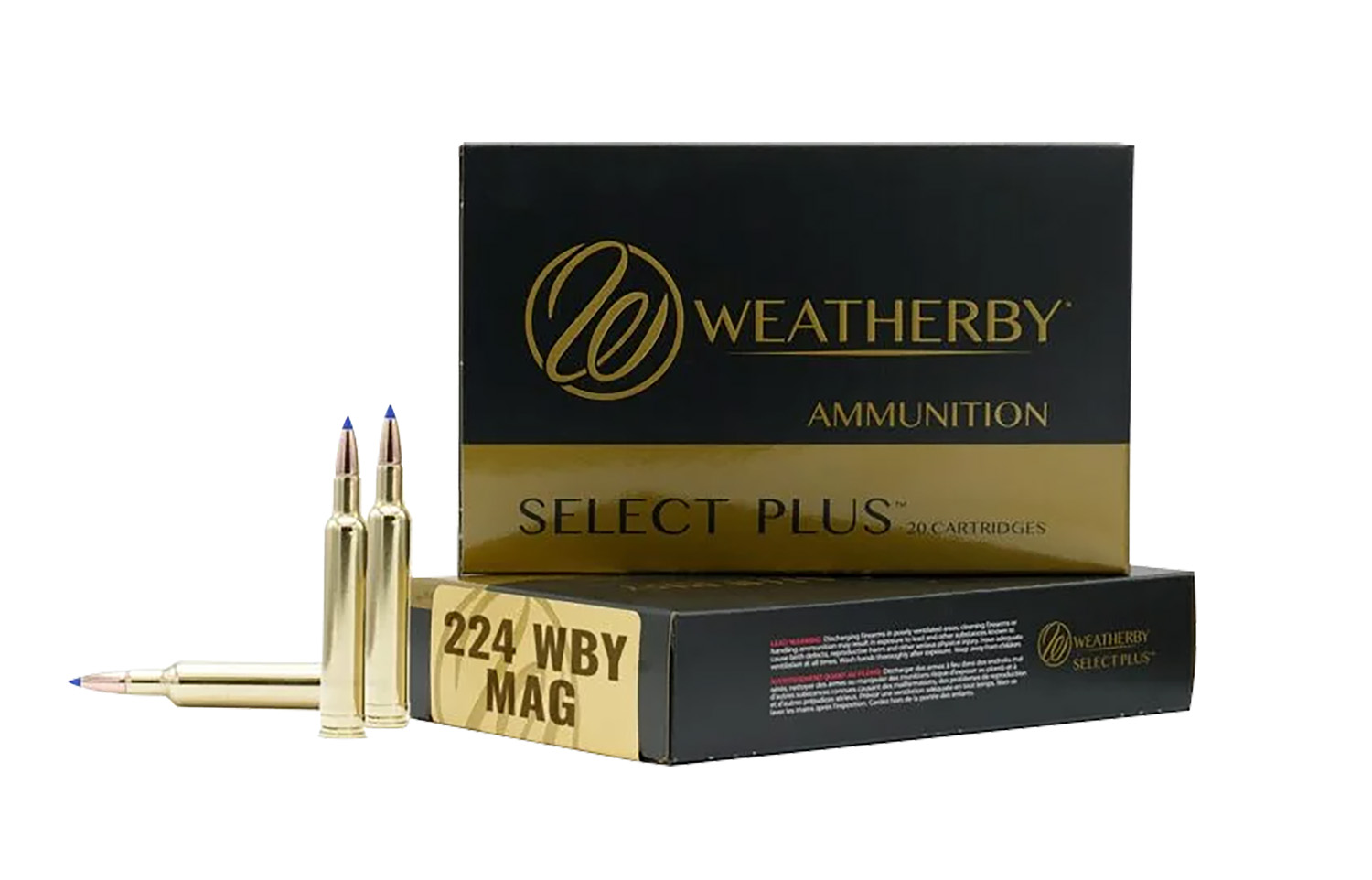 Weatherby R224805FBT 224WthbyMag 80.5gr 20 Per Box/10 Case