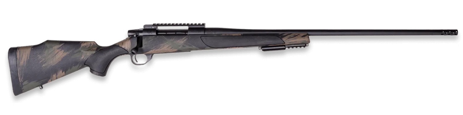 Weatherby VBS223RR18B Vanguard Black Hills 223 Rem 5+1 16″ + 2″ Matte Blued Heavy Threaded Barrel, Matte Blued Steel Receiver w/Picatinny Rail, Black w/Green & Tan Accents Peak 44 Monte Carlo Polymer