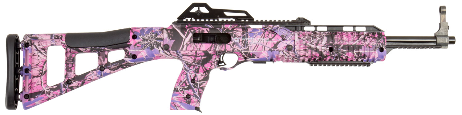 Hi-Point 3895TSPI 3895TS Carbine 380 ACP 10+1 16.50″ Threaded Barrel, Country Girl Metal Finish, Country Girl Camo Fixed All Weather Skeletonized Stock & Polymer Grip