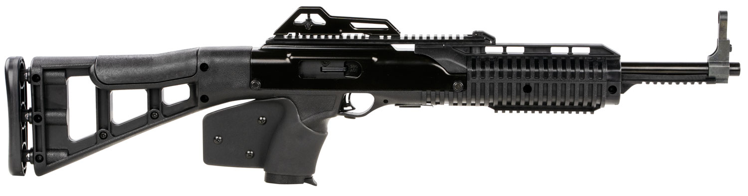 Hi-Point 3895TSCA 3895TS Carbine *CA Compliant 380 ACP Caliber with 16.50″ Barrel, 10+1 Capacity, Black Metal Finish, Black All Weather Skeletonized Stock & Black California Paddle Grip Right Hand