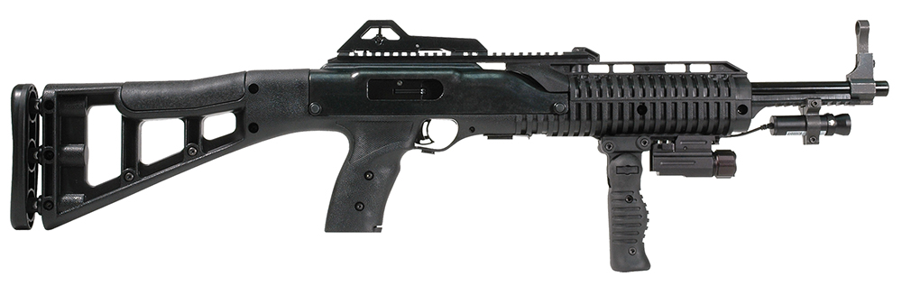 Hi-Point 995FGFLLAZTS 995TS Carbine 9mm Luger 16.50″ 10+1 Black All Weather Molded Stock W/Forward Folding Grip, Weapon-Mounted Flashlight and Laser