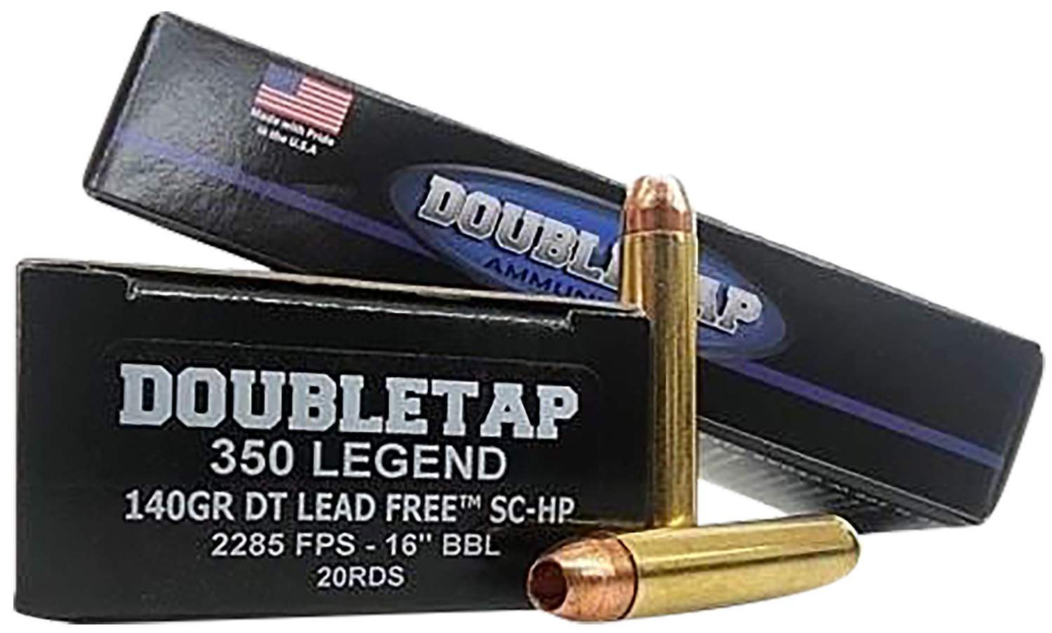 DoubleTap Ammunition 350L140X 350Legend 140gr DT Lead Free 20 Per Box/50 Case