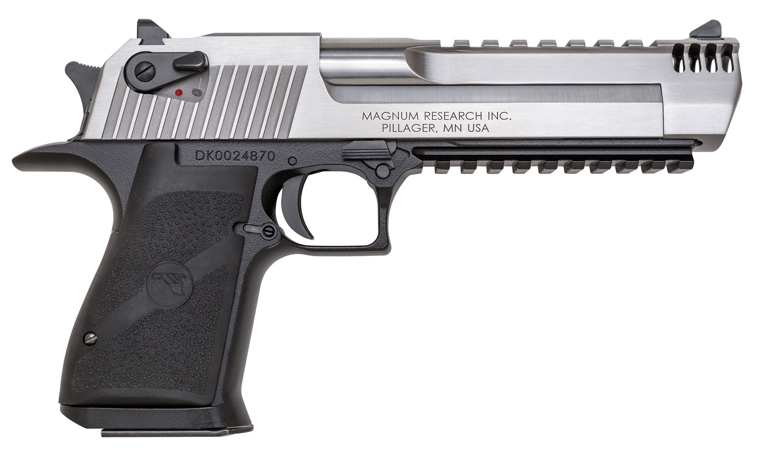 Magnum Research DE357ASIMB Desert Eagle Mark XIX L6 357 Mag 6″ 9+1 Black Hardcoat Anodized Aluminum Frame Stainless Steel Slide Black Polymer Grip