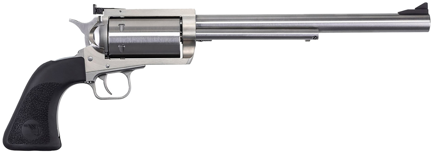 Magnum Research BFR30306 BFR Extra Large 30-30 Win 6 Shot 10″ Brushed Stainless Steel Barrel & Cylinder, Stainless Steel Frame, Black Hogue Rubber Grip, Exposed Hammer