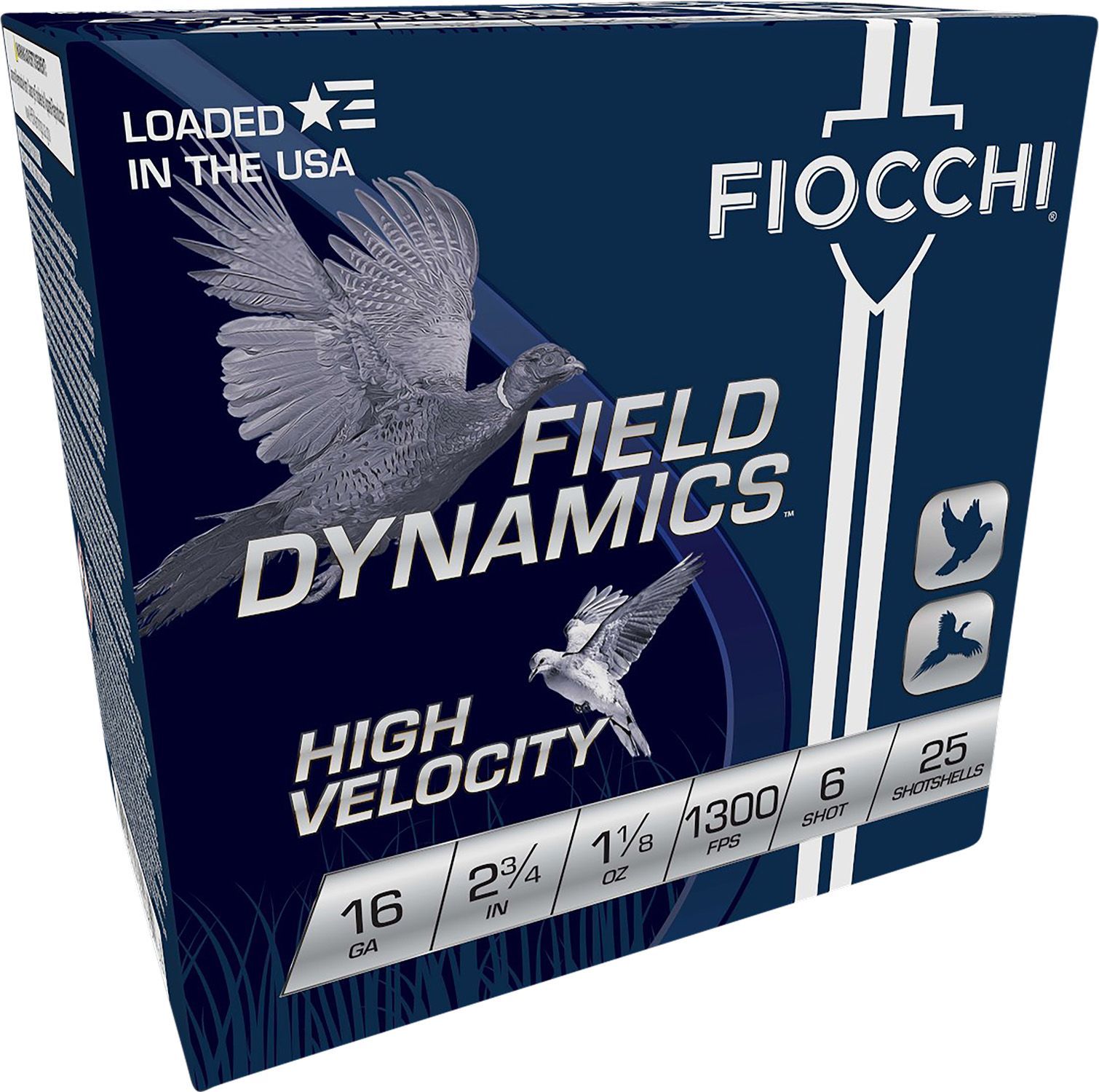 Fiocchi 16HV6 Field Dynamics High Velocity 16Gauge 2.75″ 1 1/8oz 6Shot 25 Per Box/10 Case