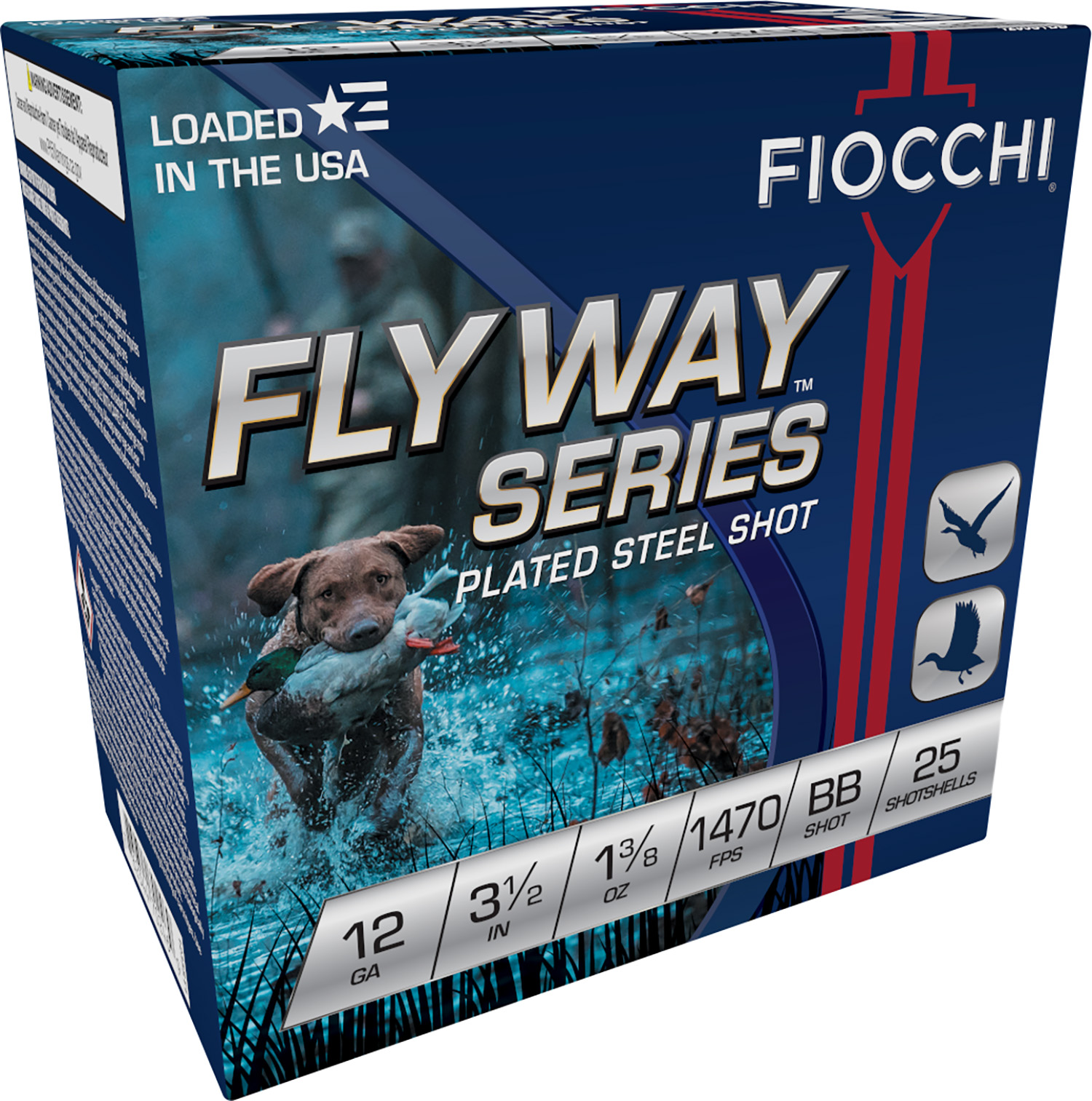 Fiocchi 1235STBB Flyway 12Gauge 3.50″ 1 3/8oz BBShot 25 Per Box/10 Case
