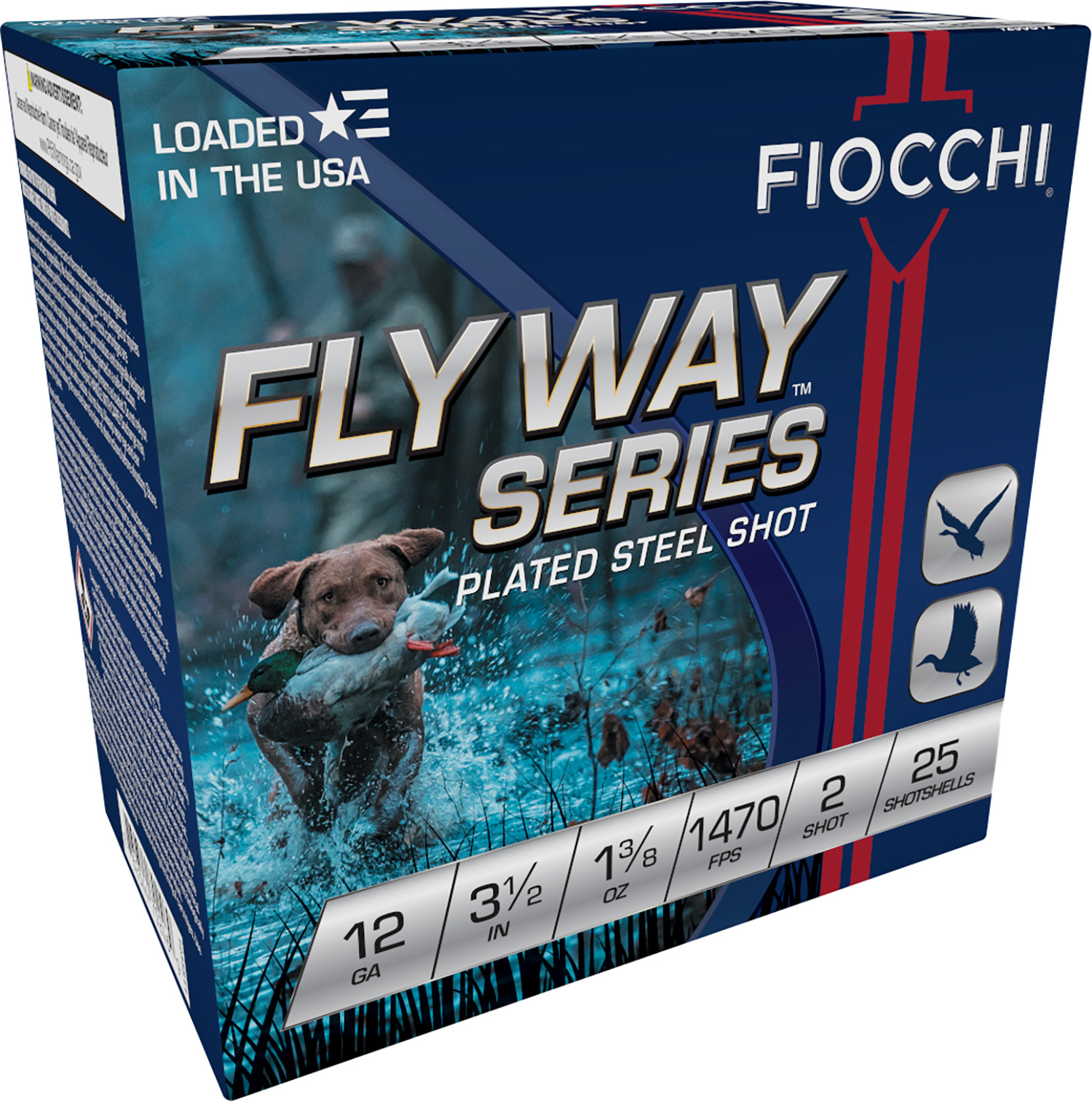 Fiocchi 1235ST2 Flyway 12Gauge 3.50″ 1 3/8oz 2Shot 25 Per Box/10 Case