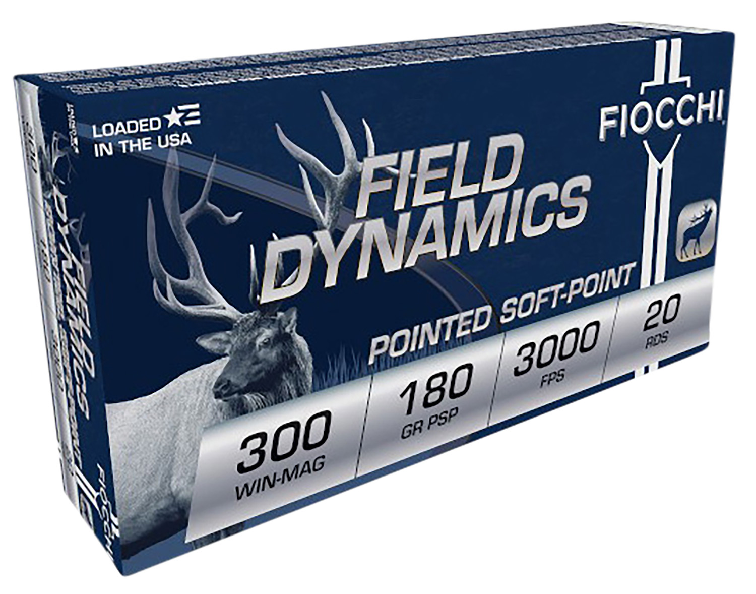 Fiocchi 300WMB Field Dynamics  300WinMag 180gr PSP Interlock BT 20 Per Box/10 Case