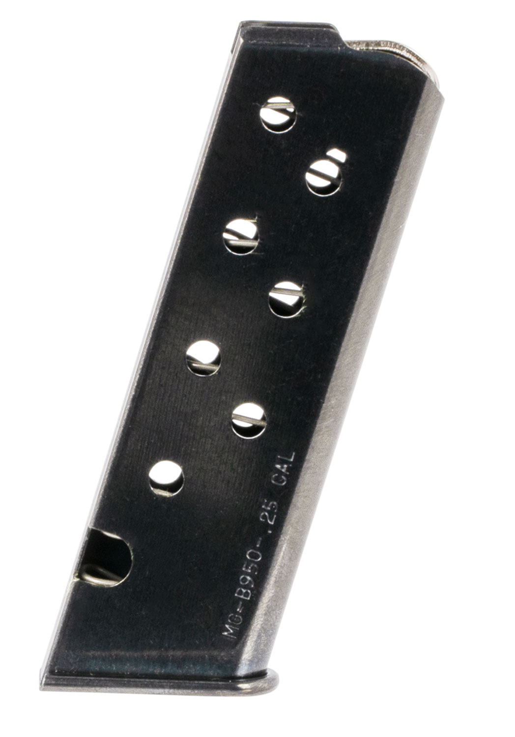 Mec-Gar MGPB95008 Beretta 8rd 25 ACP Fits Beretta 950 Jetfire, Blued Carbon Steel