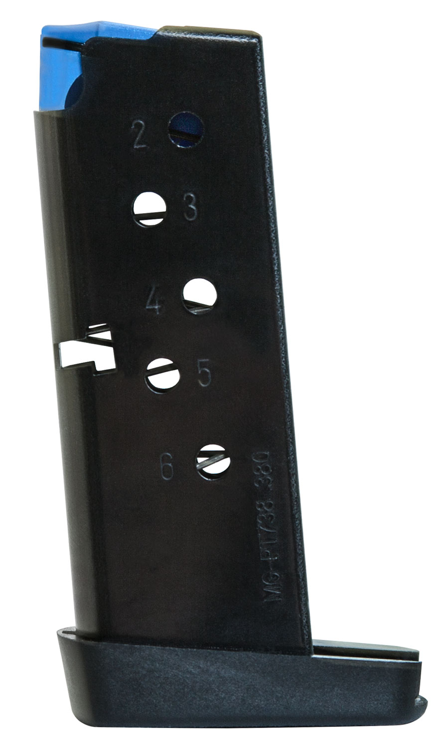 Mec-Gar MGPT7386B Taurus 6rd 380 ACP Fits Taurus PT738 TCP, Blued Carbon Steel