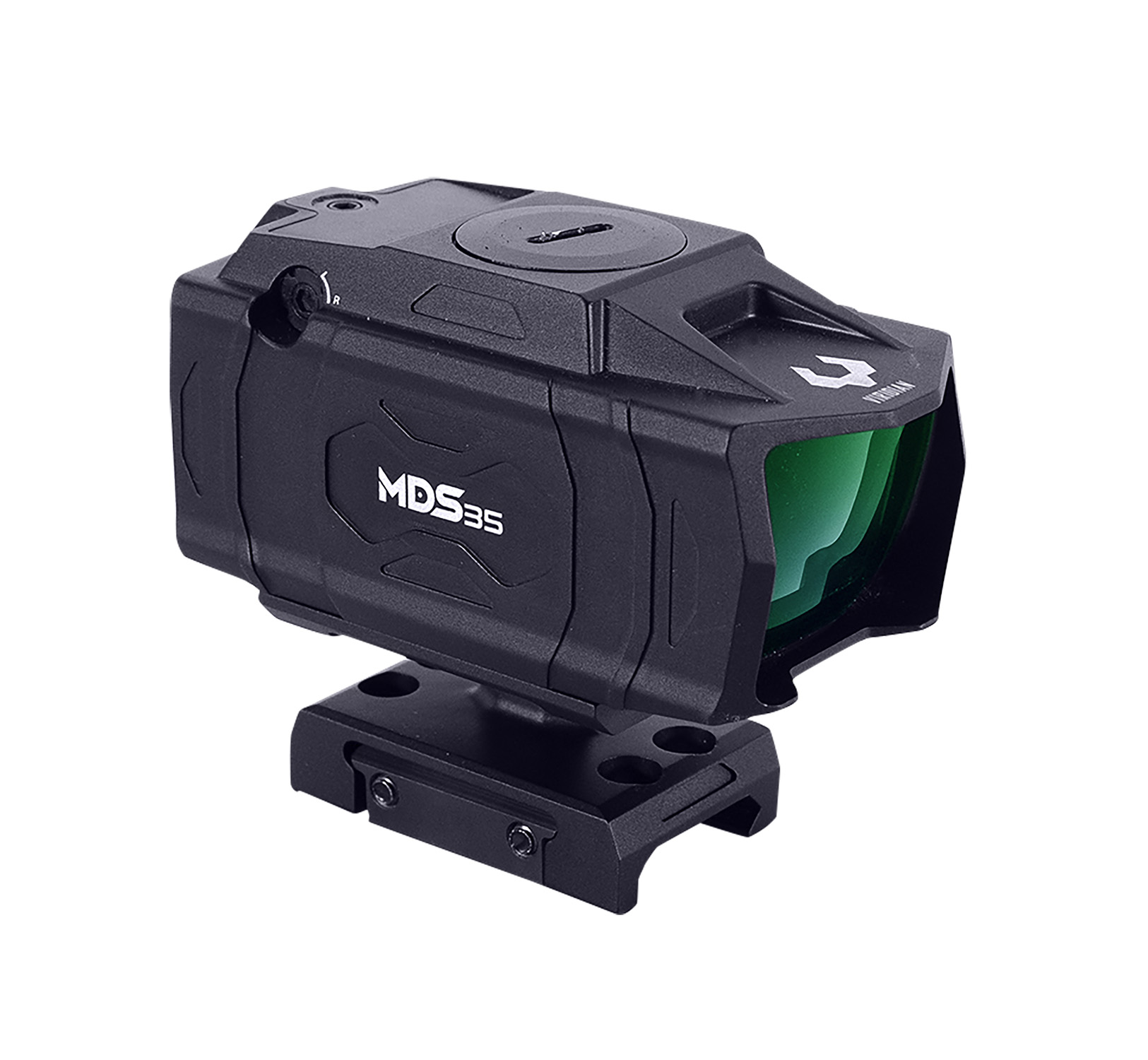 Viridian 981-0128 MDS35 Black Anodized 1 x 36 mm 3 MOA Green Dot