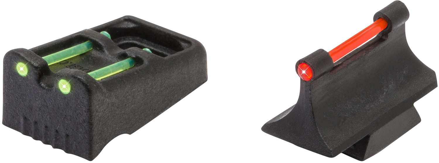 TruGlo TG961R Slug Gun Series Black | Red Fiber Optic Front Sight Green Fiber Optic Rear