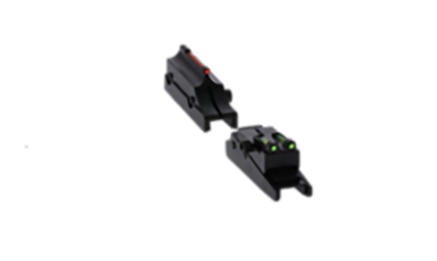 Truglo TG944A Pro Magnum Gobble-Dot Browning Maxus, Silver Red/Green Fiber Optic Black 1/4″ Rib
