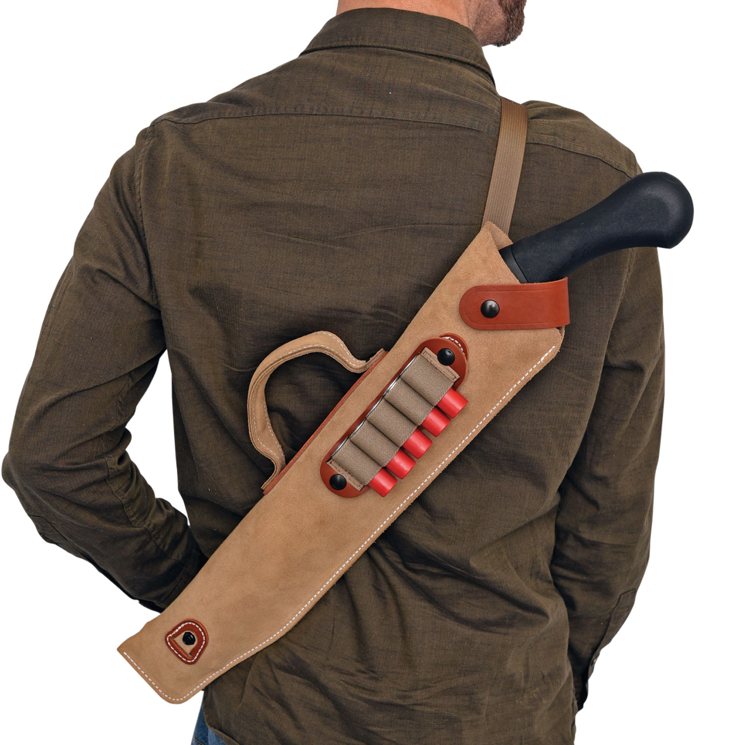 DeSantis Gunhide A88NJG2Z0 Kurz Shotgun Scabbard Natural Leather 14″