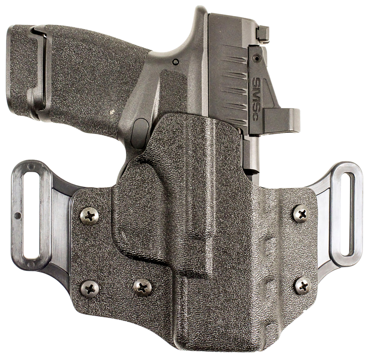 DeSantis Gunhide 195KA8WZ0 Veiled Partner OWB Black Kydex Belt Slide Fits Springfield Prodigy w/wo Red Dot Fits 4.25-5″ Barrel Right Hand
