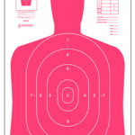 Action Target B27ERD100 Qualification High Visibility Fluorescent Silhouette Paper 23″ x 35″ Red/White 100 Per Box