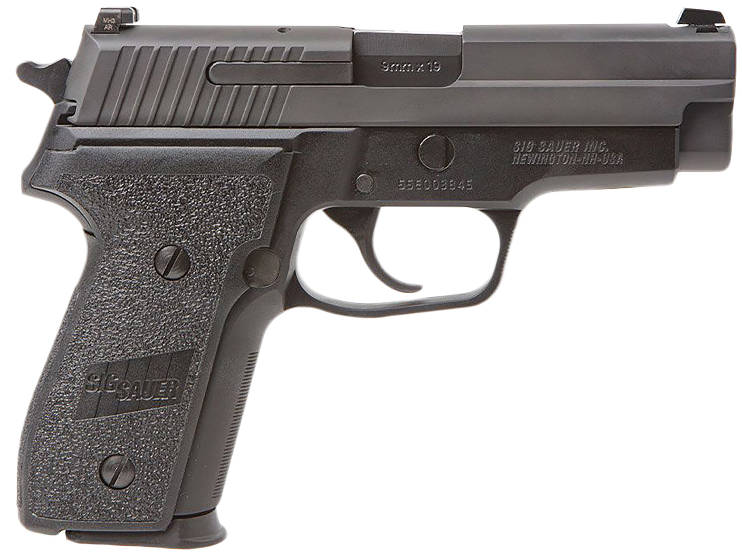 Sig Sauer M11A110 P229 M11-A1 9mm Luger Caliber with 3.90″ Barrel, 10+1 Capacity, Black Hardcoat Anodized Finish Aluminum Frame, Serrated Black Nitron Stainless Steel Slide & Polymer Grip