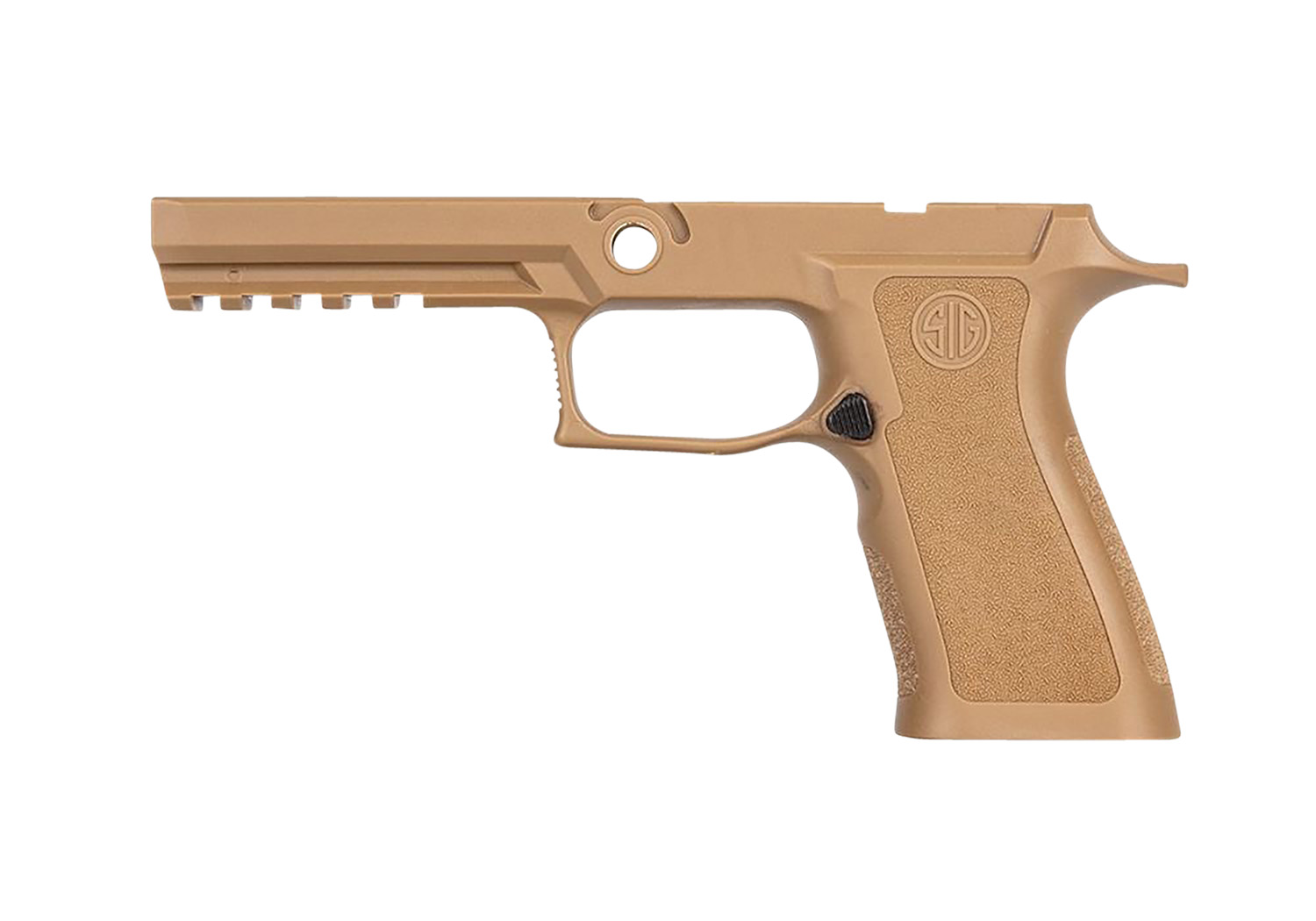 Sig Sauer GRIPMODXF943LGCOY P320 Grip Module X-Series (Large Size Module), 9mm Luger/40 S&W/357 Sig, Coyote Polymer, Fits Full Size Sig P320 (4.70″)