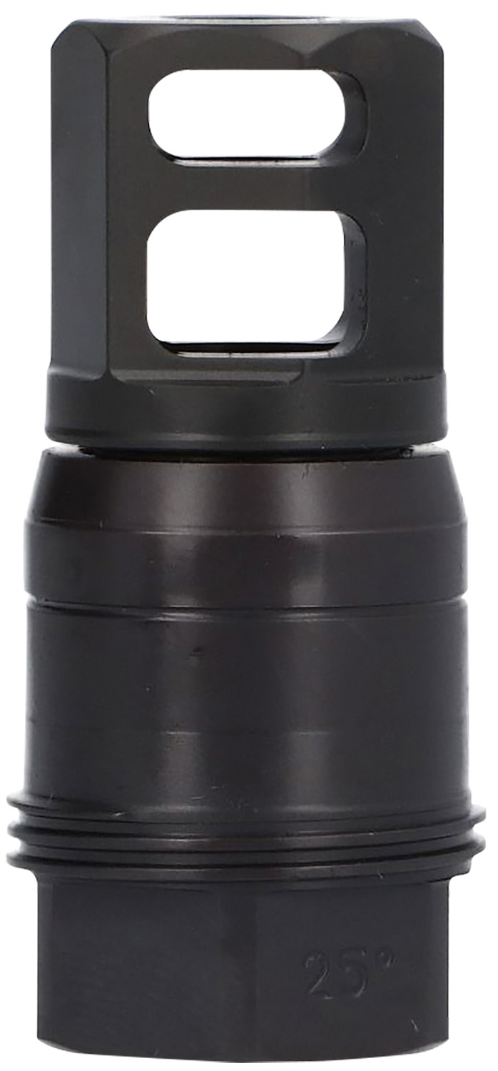 Sig Sauer SL76258X2425DEGM Clutch-Lok QD Muzzle Brake Black Stainless Steel with 5/8″ 24 tpi Threads for 7.62mm 25 Degree Taper
