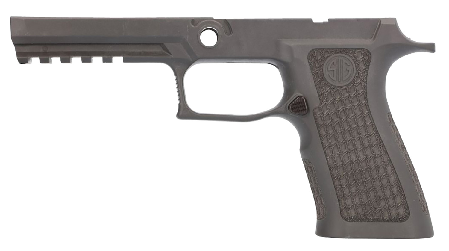 Sig Sauer 8901005 Grip Module  Laser Stippled Tungsten Gray Polymer Fits Sig P320