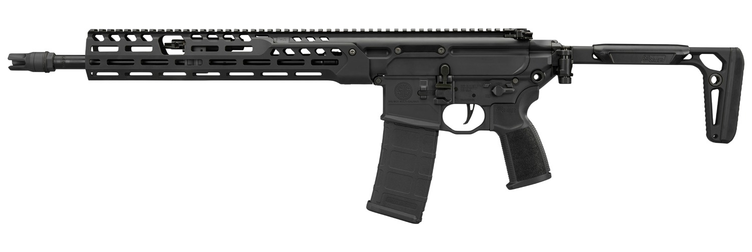 Sig Sauer RMCX556N16BLTB MCX Spear LT 5.56 NATO 30+1 16″ Black Threaded Barrel, Black Anodized Alloy Receiver w/Picatinny Rail, M-LOK Handguard, Minimalist Plus Folding Stock, AR Compatible Reduced An