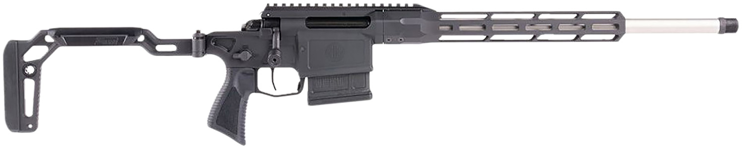 Sig Sauer CROSS30816BTRX Cross Trax 308 Win 5+1 16″ Threaded Barrel, Black, 11.50″ Skeletonized M-Lok Handguard, Minimalist Folding Stock, Adj. Trigger, Integrated Optic Mount