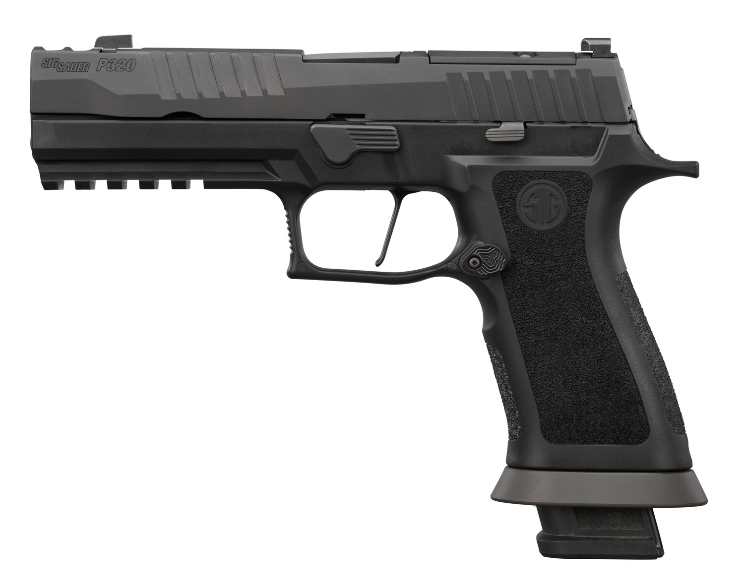 Sig Sauer 320XF9MOD10 P320 M.O.D. Full Size 9mm Luger 10+1 3.90″ Black Barrel, Matte Black DLC Stainless Steel Optic Ready/Ported/Serrated Slide, Black Stainless Steel Frame w/Picatinny Rail, M.O.D. X