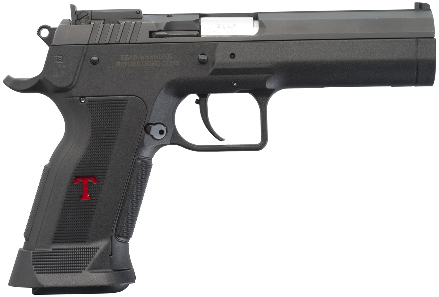 Tanfoglio IFG TFLIMPROP10 Limited Custom P 10mm Auto 14+1 4.76″ Black Polygonal Rifled Barrel, Black Steel Slide, Black Polymer Frame, Black Polymer Grips, Ambidextrous