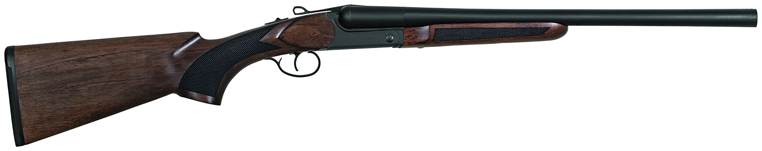 Charles Daly 930391 500 Coach 20 Gauge Break Open 3″ 2rd 20″ Black Side By Side Barrel, Steel Receiver, Fixed w/Pistol Grip Checkered Walnut Stock