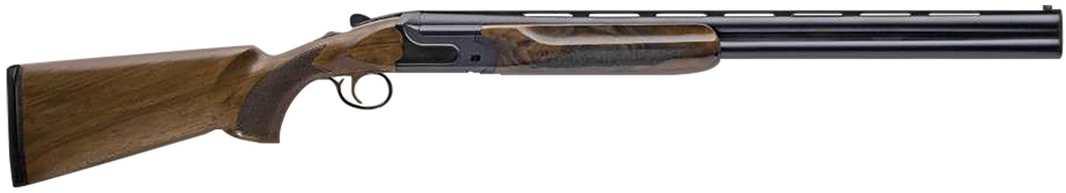 Charles Daly 930394 202E 12 Gauge Break Open 3″ 2rd 28″ Black Over/Under Vent Rib Barrel, Black Engraved Steel Receiver, Fixed w/Pistol Grip Walnut Stock
