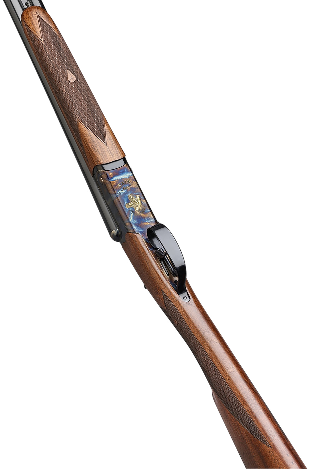 F.A.I.R. FRISII1228 Iside II 12 Gauge Break Open 2rd 28″ Side By Side Barrel, Color Case Hardened w/Engraving, English Style Walnut w/Straight Grip Stock, Technichoke XP50 Choke System