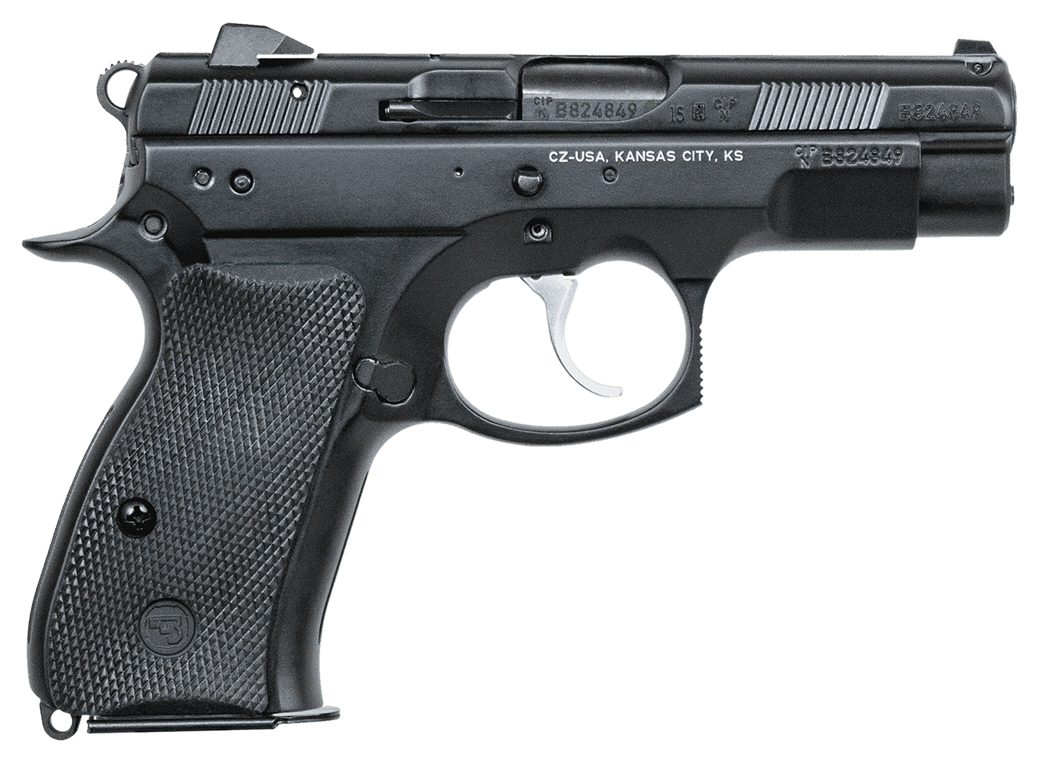 CZ-USA 01194 75D PCR Compact Frame 9mm Luger 10+1 3.75″ Black Steel Barrel, Black Steel Serrated Slide, Black Polycoat Aluminum Frame w/Beavertail, Black Rubber Grip, Right Hand