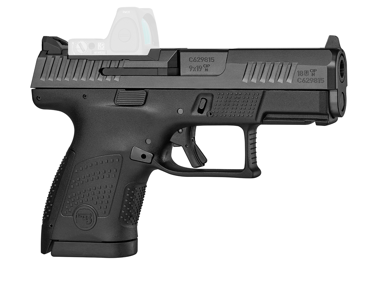 CZ-USA 01568 P-10 S Sub-Compact Frame 9mm Luger 10+1 3.50″ Black Steel Barrel, Black Nitride Optic Ready/Serrated Steel Slide, Black Polymer Frame w/Picatinny Rail