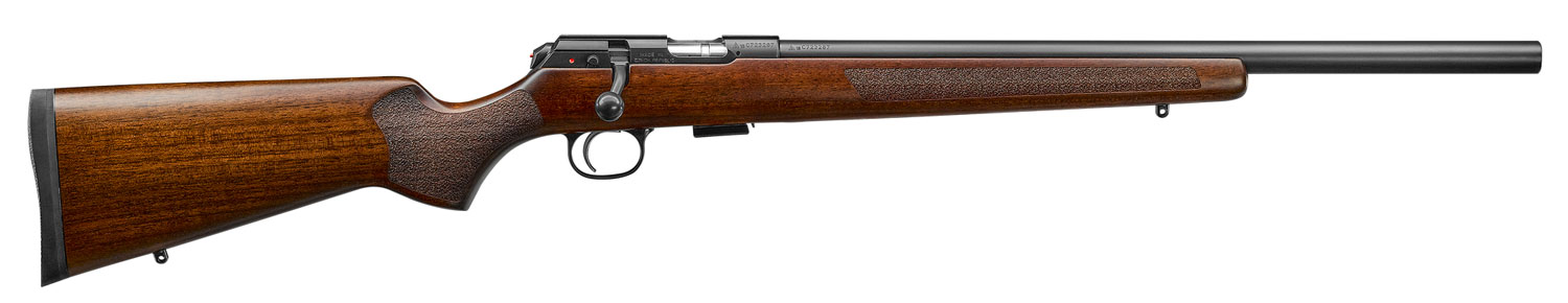 CZ-USA 02341 CZ 457 Varmint Full Size 22 WMR 5+1 20.50″ Black Nitride Heavy Barrel Black Nitride Steel Receiver Turkish Walnut Fixed Varmint-Style Stock Right Hand