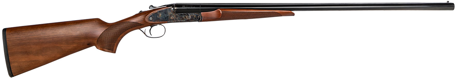 CZ-USA 06401 Sharp-Tail  12 Gauge 3″ 2rd 28″ Black Hard Chrome Side by Side Barrel, Color Case Hardened Metal Finish, Turkish Walnut Stock Includes 5 Chokes