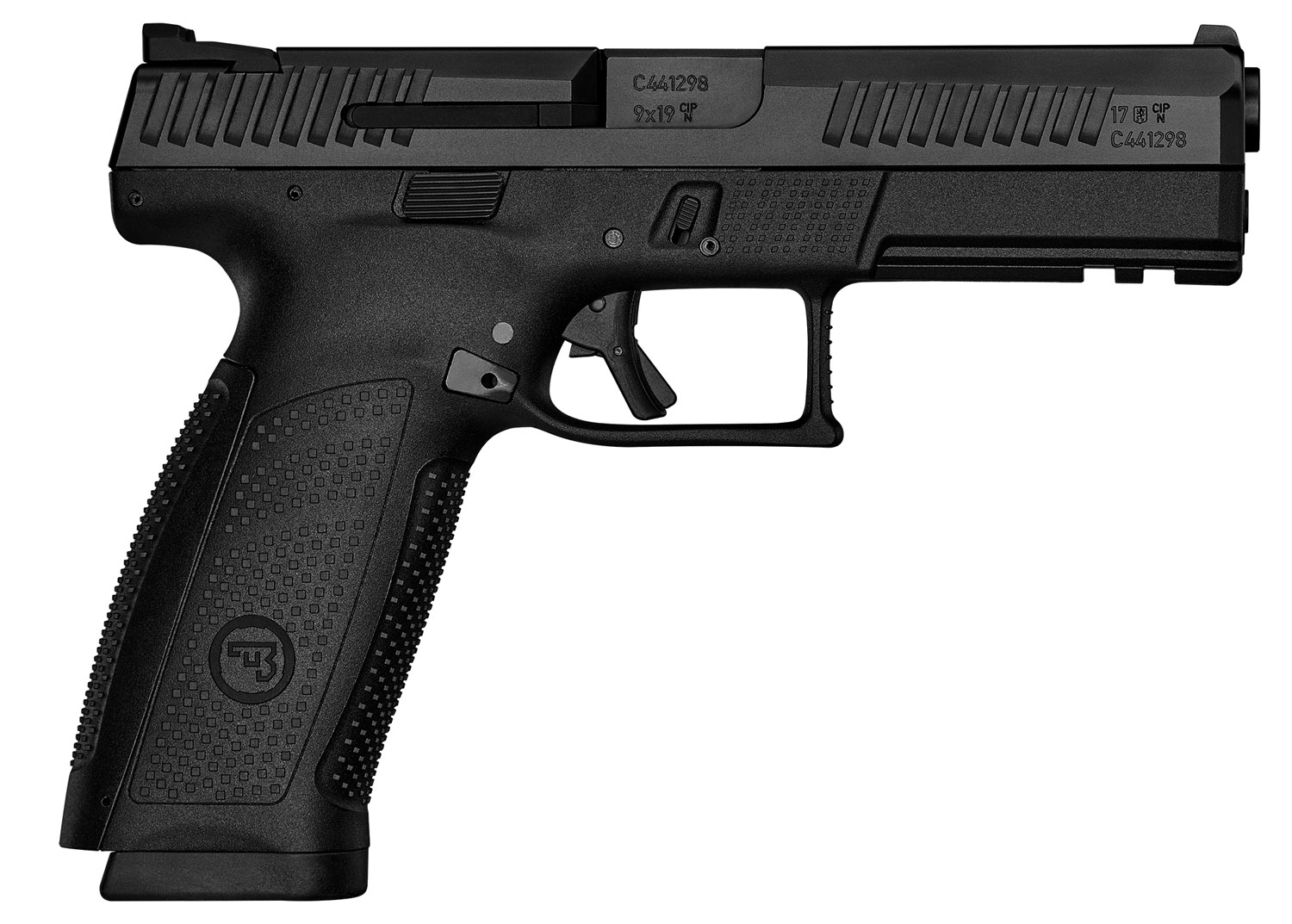 CZ-USA 91540 P-10 F 9mm Luger 19+1 4.50″ Black Steel Barrel, Black Nitride Serrated Steel Slide, Black Polymer Frame w/Picatinny Rail, Black Interchangeable Backstrap Grip