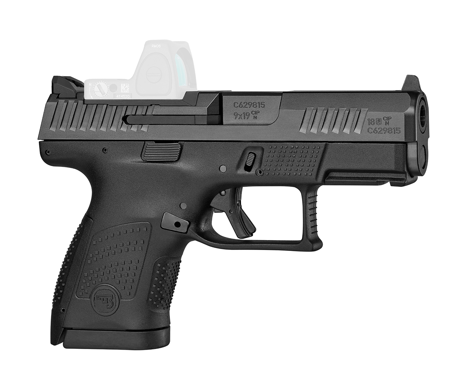 CZ-USA 91568 P-10 S Sub-Compact Frame 9mm Luger 12+1 3.50″ Black Steel Barrel, Black Nitride Optic Ready/Serrated Steel Slide, Black Polymer Frame w/Picatinny Rail
