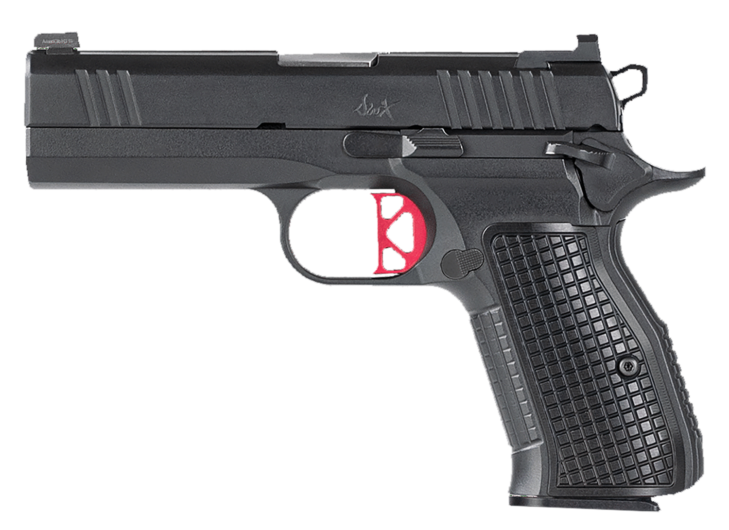 Dan Wesson 92102 DWX Compact Compact Frame 9mm Luger 15+1 4″ Match Grade Barrel, Black Serrated Steel Slide, Steel Frame w/Beavertail, Aluminum Grip, Ambidextrous