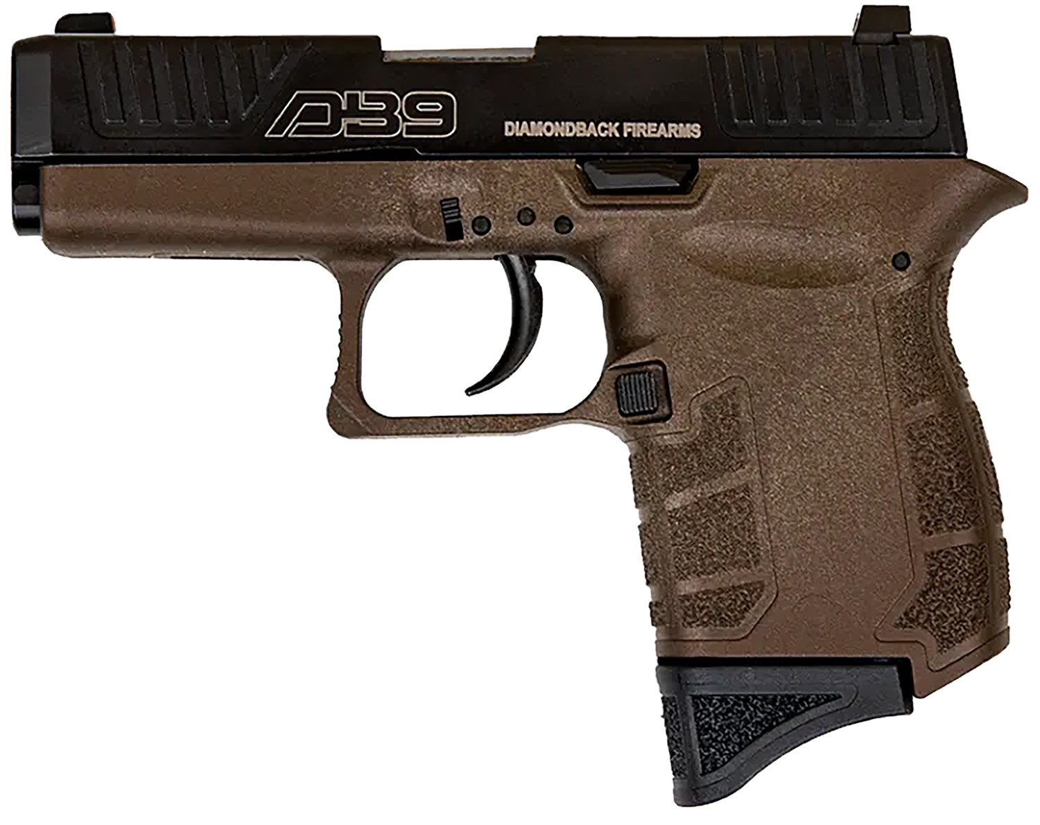 Diamondback DB0200P071 DB9 Gen4 Micro-Compact Frame 9mm Luger 6+1, 3.10″ Stainless Steel Barrel, Black Nitride Serrated Stainless Steel Slide, Midnight Bronze Polymer Frame & Grip
