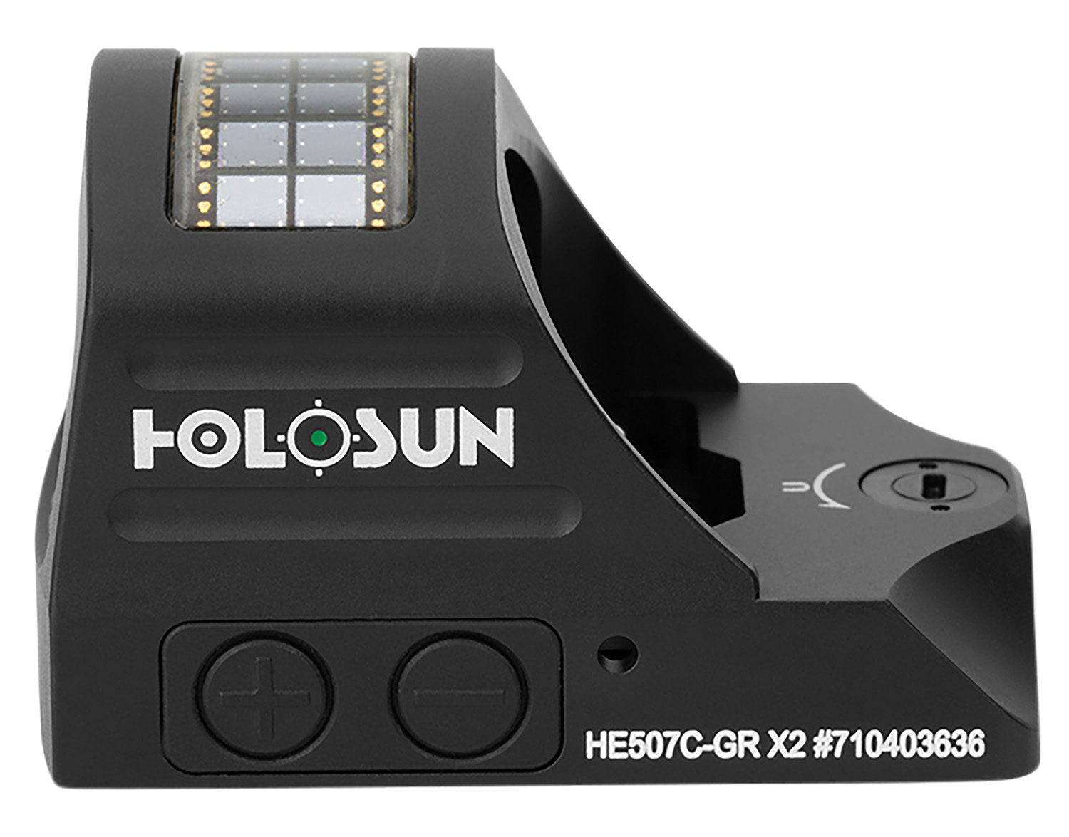 Holosun HE507CGRX2 507 Black Anodized 1 x 0.63″ x 0.91″ 2 MOA Green Dot/32 MOA Circle Multi Reticle