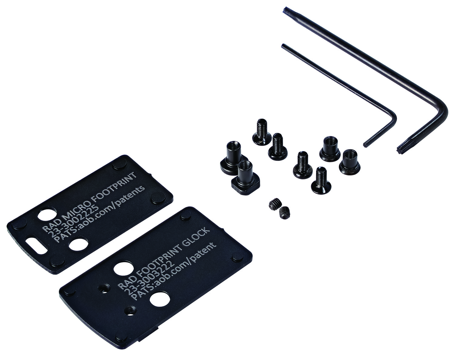 Crimson Trace 013000186 CT RAD Mounting Kit CT RAD Footprint/Dovetail, Compatible w/Glock 42/43/48