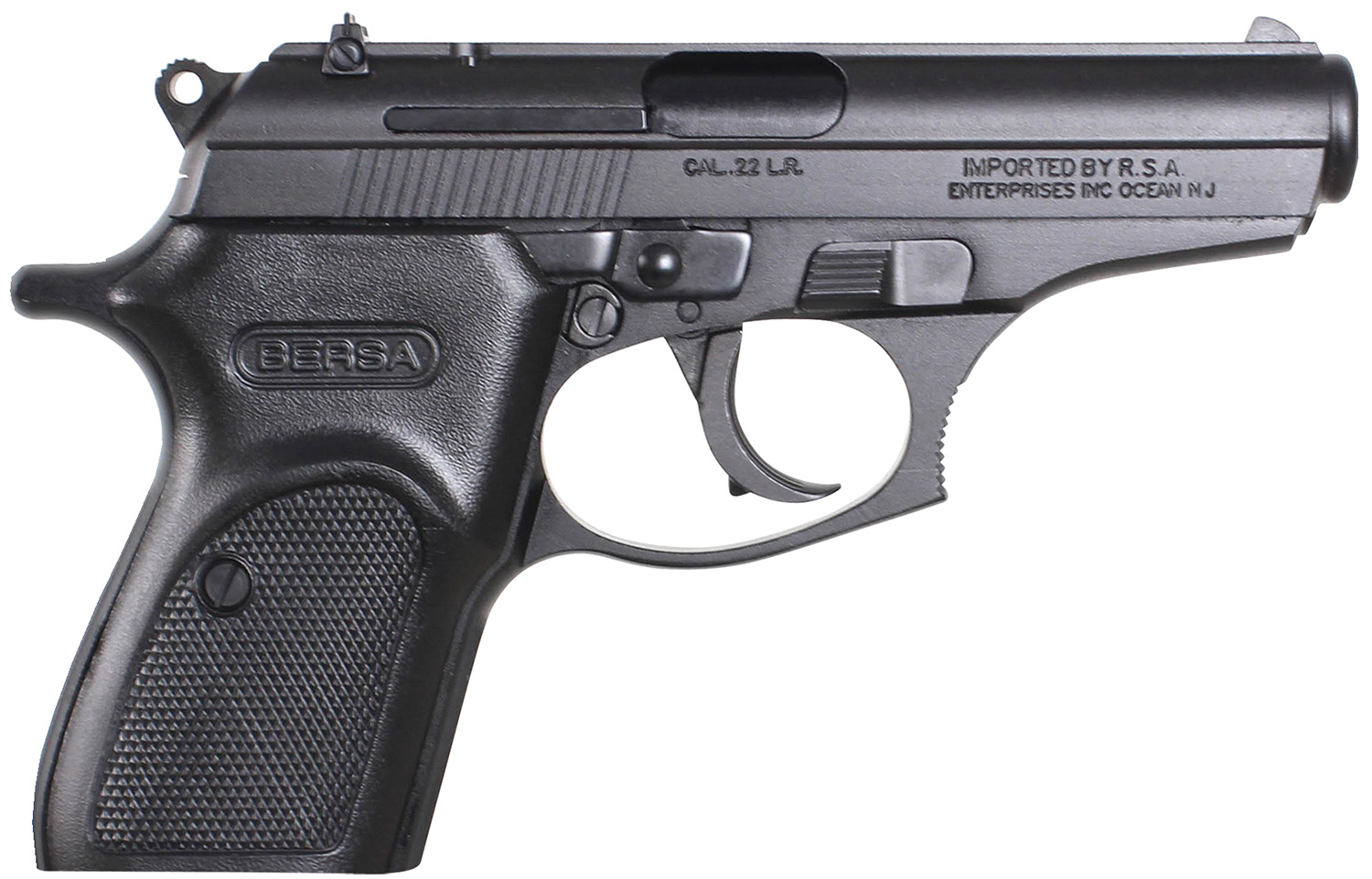 Bersa T22M Thunder Micro-Compact Frame 22 LR 10+1, 3.50″ Black Steel Barrel, Matte Black Serrated Slide, Matte Black Aluminum Frame w/Beavertail