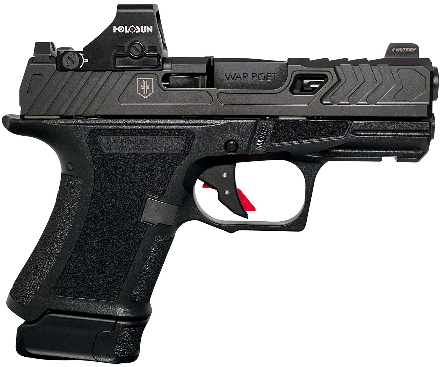 SHADOW SS-4078 CR920 9MM WP FLTD HOL BLK