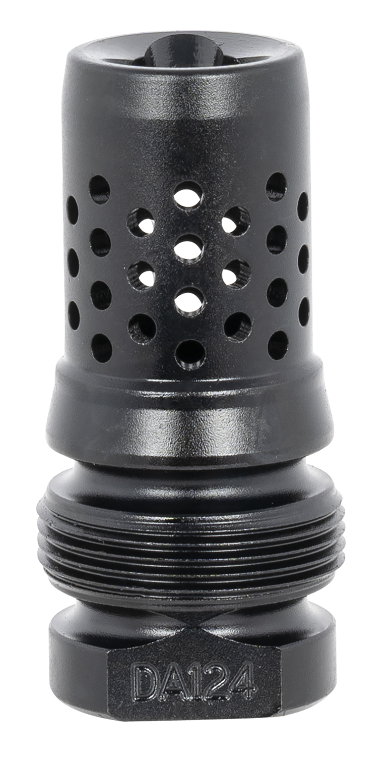 Dead Air DA124 Xeno Muzzle Brake Black Nitride 4140 Steel with 5/8″-24 tpi Threads