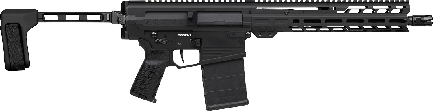 CMMG 33A380C-AB Dissent MK3 8.6 Blackout 20rd 12.50″ Black Nitride 7075-T6 Aluminum Receiver 11″ Proprietary Handguard CMMG Zeroed Grip