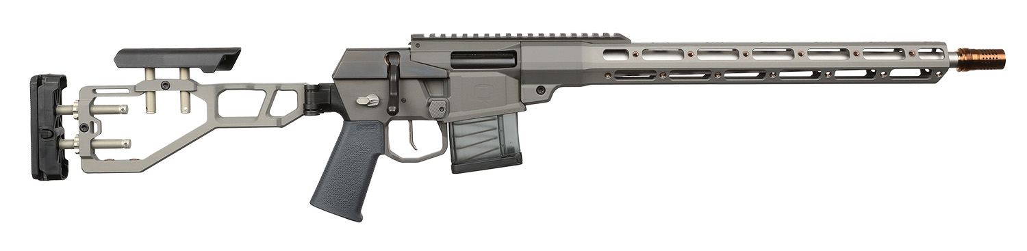 Q LLC MINIFIX6ARC15INGRY Mini Fix 6mm ARC 10+1 16″ Gray Picatinny Rail M-LOK Handguard Adj Folding Gray